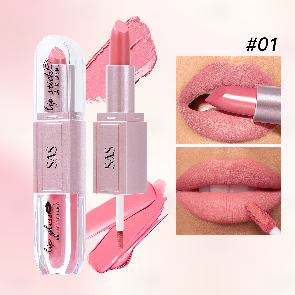 USHAS comercio exterior transfronterizo esmalte de labios terciopelo mate impermeable que no se desvanece lápiz labial largo SAC099