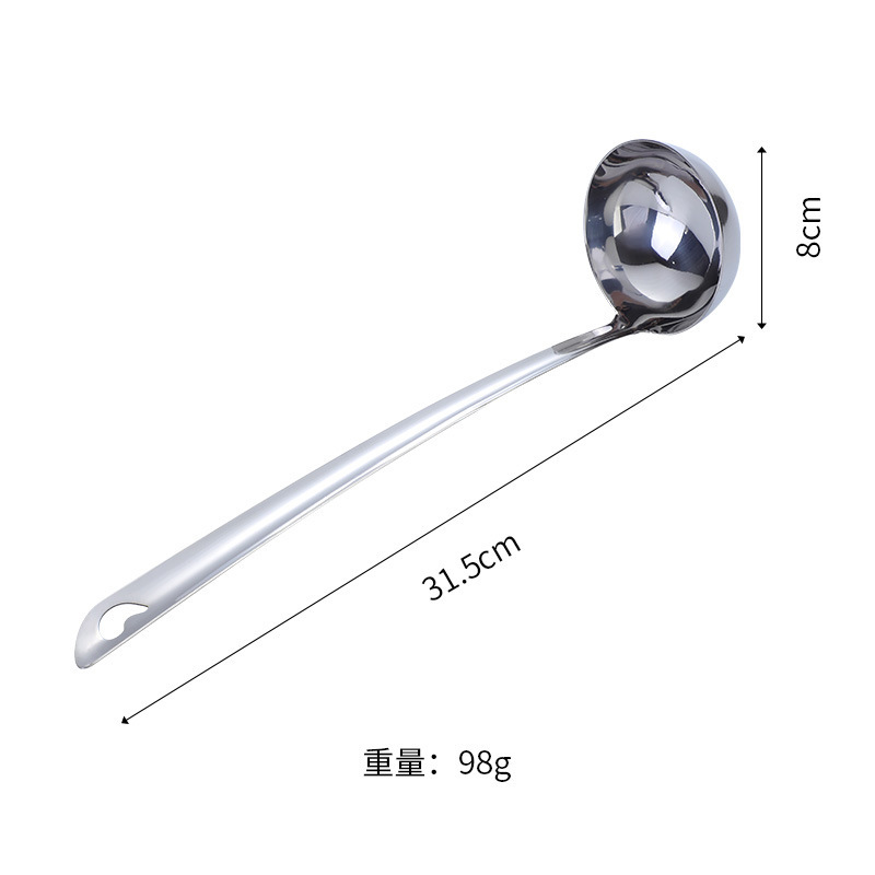 Cucharón de acero inoxidable de mango largo, cocina doméstica, escoria de aceite, herramienta mágica, cucharón de espuma flotante, cuchara de pesca