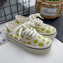 厚底拼色休閒鞋2023春夏季斑馬新款百搭透氣方頭時尚休閒單鞋3127