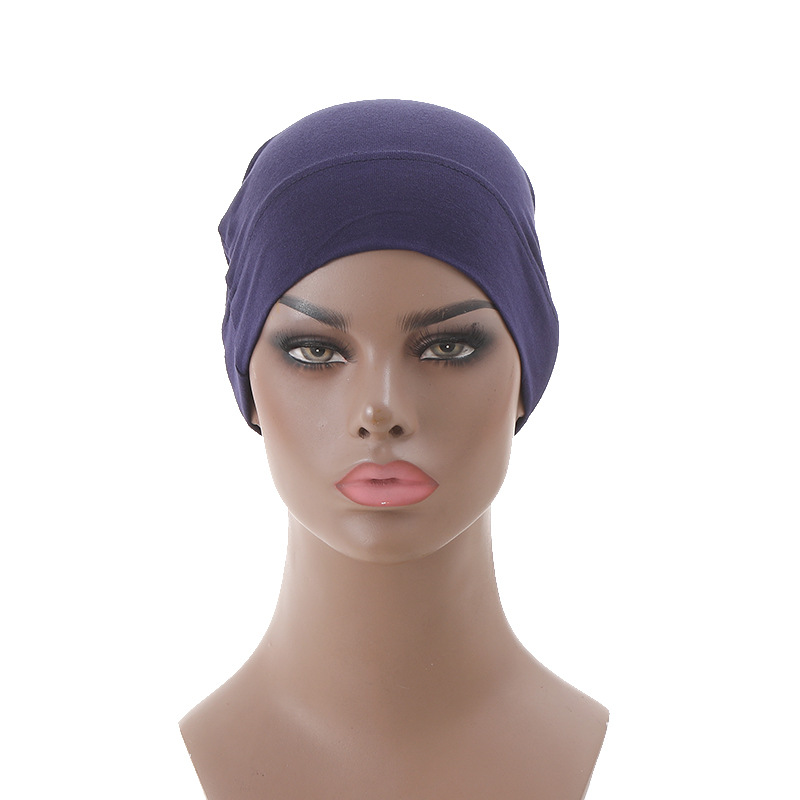 Muslimischer Hut, mehrfarbig, elastische Kappe aus merzerisierter Baumwolle_voghion.com