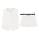 in stock vest three-piece high-grade skinny fabric heavy-duty fashion suit