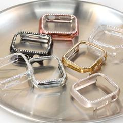 Suitable for Apple Watch 8 Diamond Single Row Case Ultra Apple Watch iWatch 9SE 65 Half Case