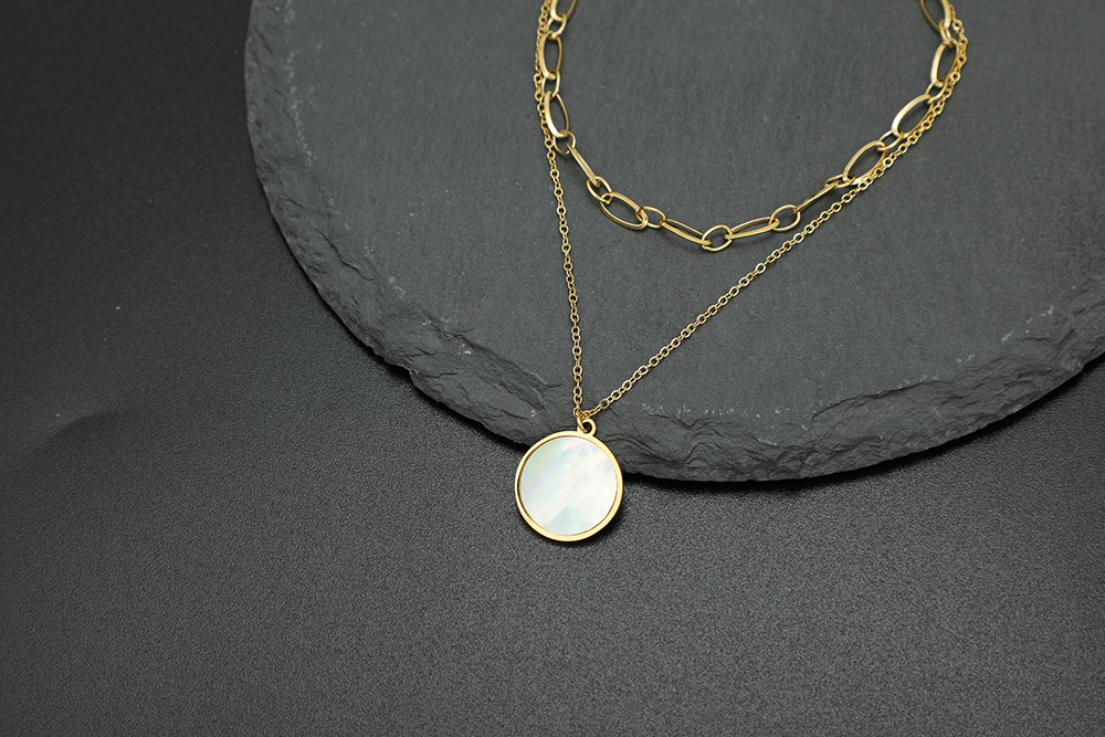 Géométrique Style Simple Acier Inoxydable Acier Au Titane Pendentif De Gros display picture 2