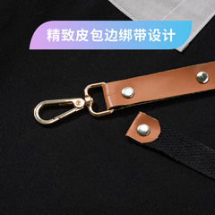 定製LOGO印字韓版時尚工作圍裙製作男女畫畫奶茶店咖啡師帆布圍裙