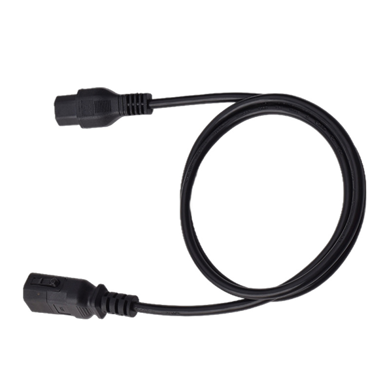 纯铜国标3C认证电源线C13转C14品字尾延长线彩显AC电源线