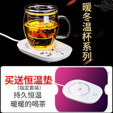 1V0H批發花茶杯玻璃杯耐熱過濾泡茶杯家用茶水分離杯套裝保溫養生