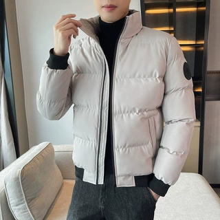 立领棉衣秋冬男虎头保暖棉服外套户外大众日常纯色防风御寒棉袄服