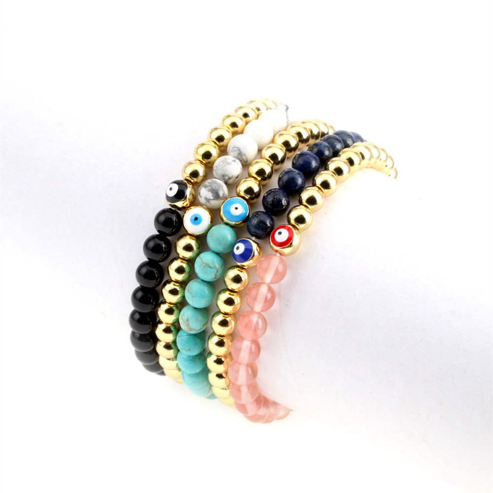 Fashion Eye Copper Enamel Bracelets 1 Piece