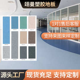 pvc塑胶地板通透地胶加厚耐磨医院实验室洁净车间pvc同质透心抗菌