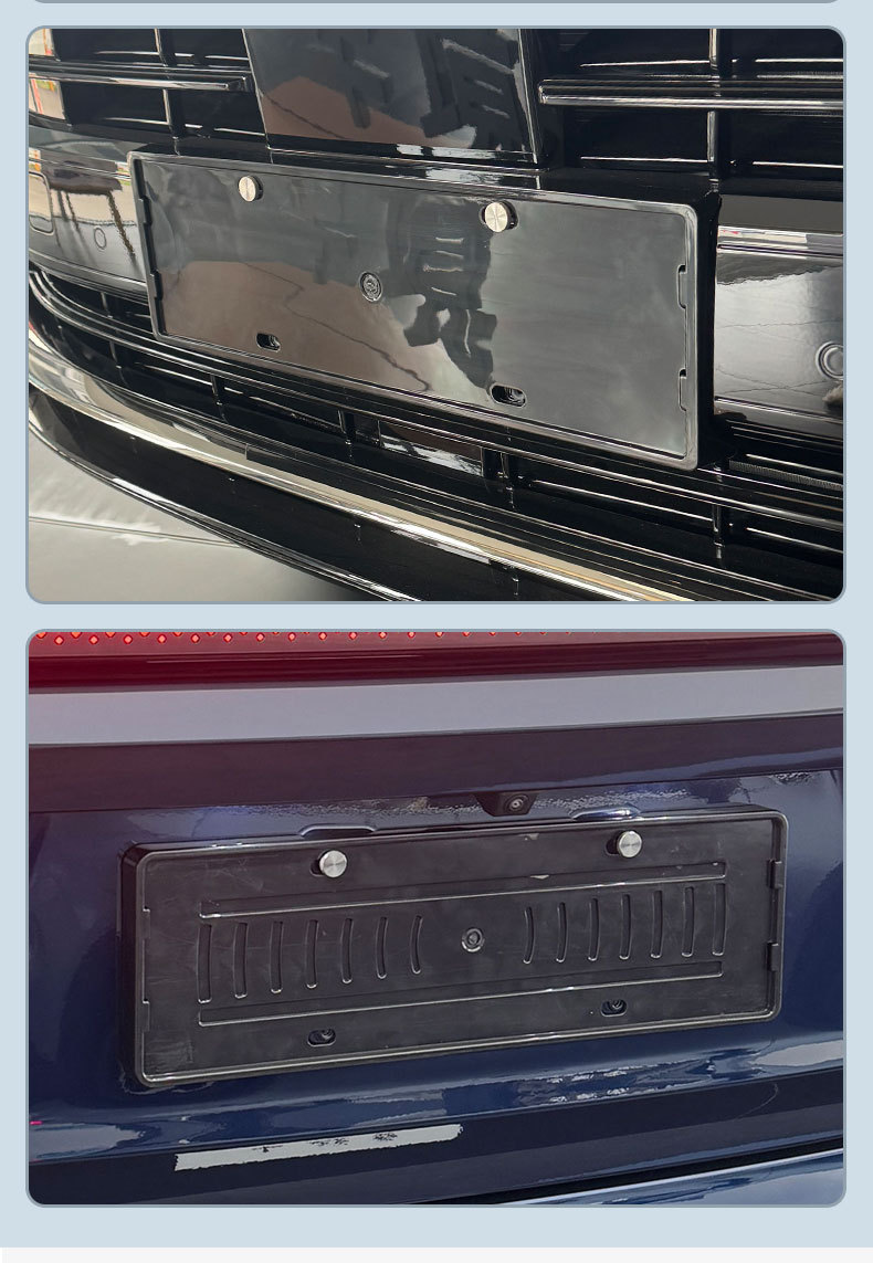 Suitable for 2026 Huajing S License Plate Frame, New Energy Vehicle Full-Edge License Plate Frame, Green License Plate Modification and Upgrade Abs