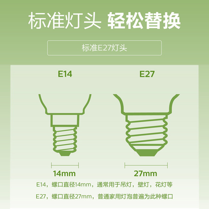 三基色E27螺旋9W15W18W24W卧室厨房客厅台灯家用节能灯省电|undefined
