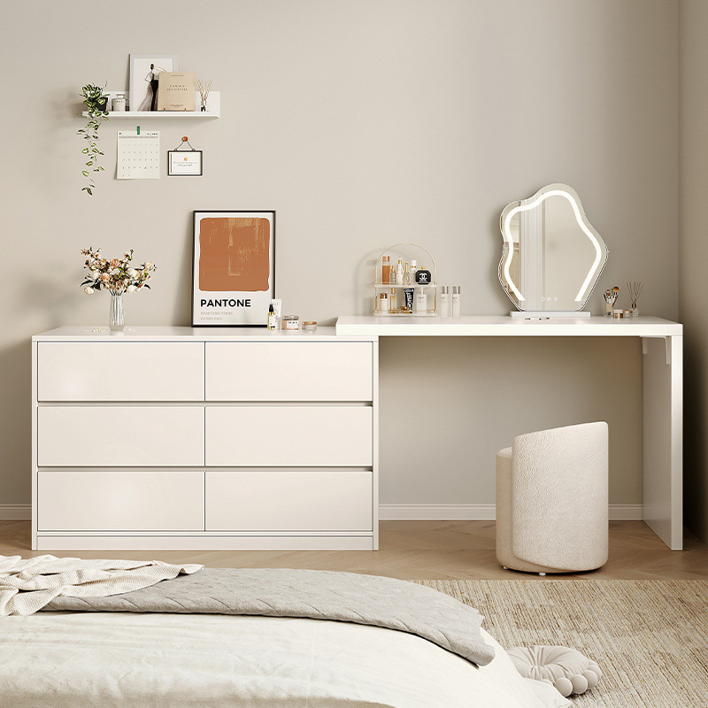Tocador, cómoda, tocador moderno simple para matrimonio integrado, mesa de maquillaje nueva 2025, decoración de sala de bodas