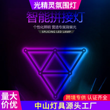 �羳����RGB�ò�ƴ�ӵ羺�����Χ����������LED��������ʰ���ڵ�