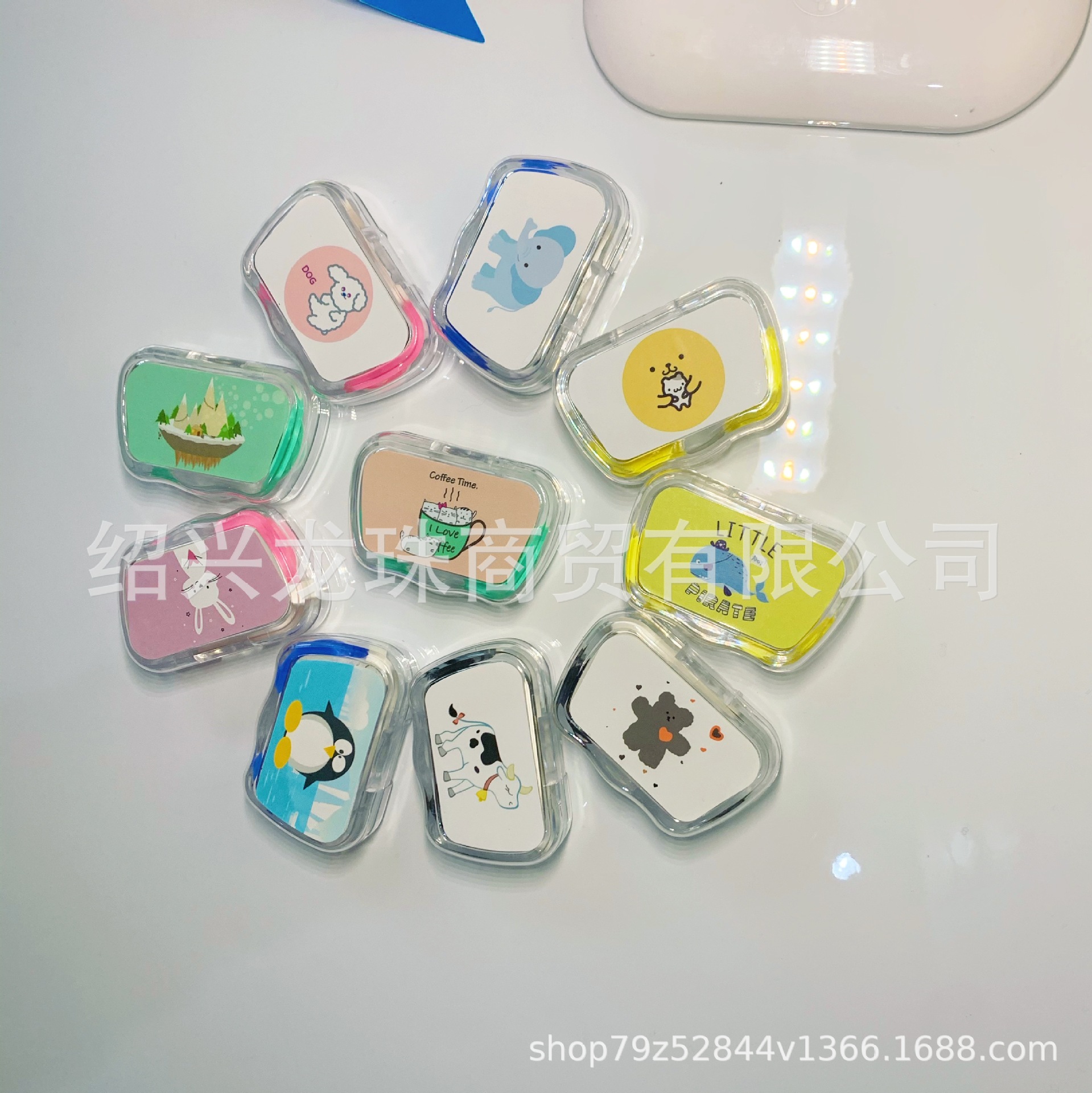 隐形眼镜盒现货可定可爱少女/伴侣盒/美瞳盒/收纳盒/护理盒