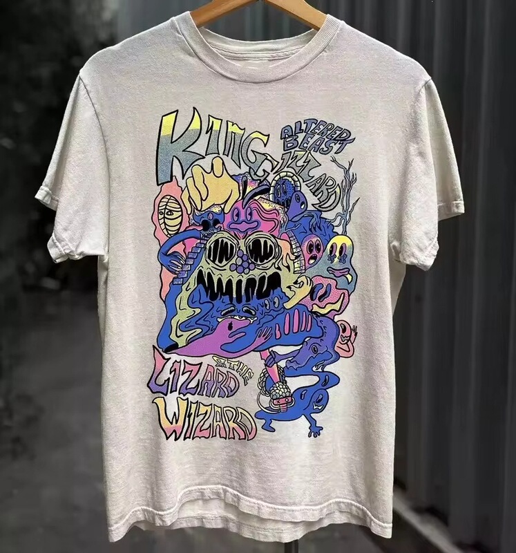 King Gizzard and the Lizard Wizard Band Cotton T-Shirt King Gizzard and the Lizard Wizard Band Cotton T-Shirt