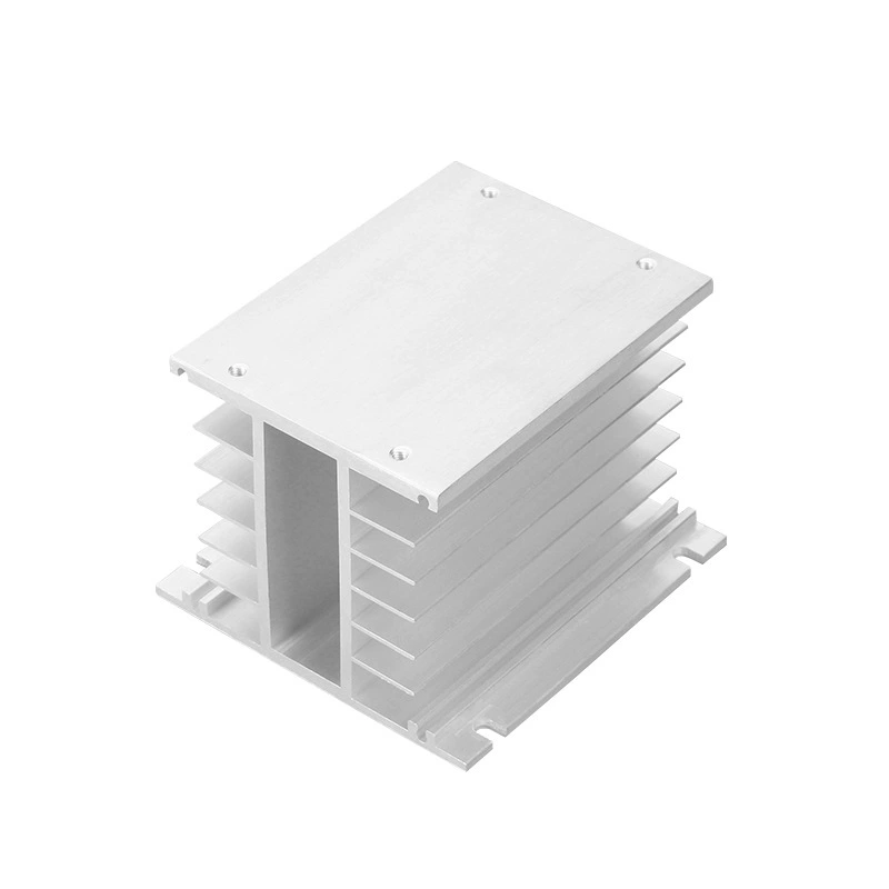 Three-phase solid state relay radiator base aluminum sheet electronic radiator aluminum profile aluminum alloy processing profile