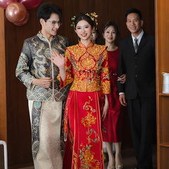 原创奢华刺绣结婚秀禾服婚服2025新款中式龙凤褂出门显瘦嫁衣