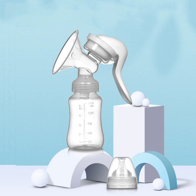 Silicone breast pump for young mother for breastfeeding