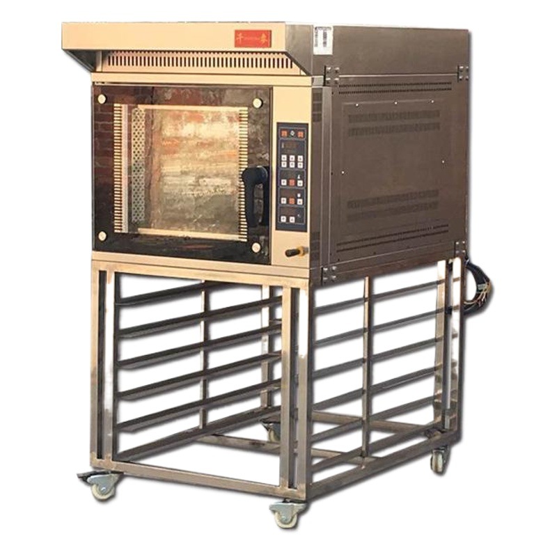 Qianmai SCVE - 5C horno de circulación de aire caliente de cinco placas para horno de pan comercial de gran tamaño para pastel y equipos de cocción de pizza