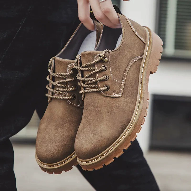 Короткие сапоги мужской зимний 2024 новый английский стиль, мартин сапоги, туфли, туфли, туфли