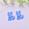 Rainbow acrylic jewelry, pendant, earrings, European style, flowered, wholesale