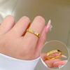 Tide, minimalistic ring stainless steel suitable for men and women, simple and elegant design, on index finger