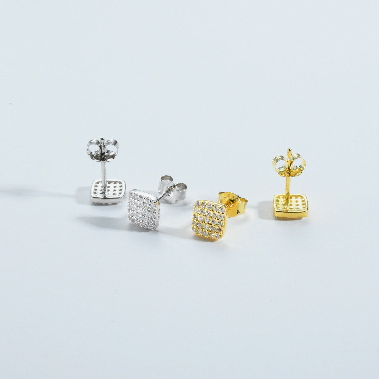 4g Weight 0.05µm-0.08µm Gold Plating Thickness Electroplating Gold Plating Process 925 Sterling Silver Ear Needle Material 18K Real Gold Plated, Platinum Plated Plating Material Zircon Inlay Material Ear Studs Classification 1 Pair Quantity Holiday, Daily Occasion 925 Sterling Silver Material Round, Square, Water Droplets Pattern Women's Gender Simple Style, Shiny Style Inlay Craft 1 Pair 925 Sterling Silver Zircon Round Square Water Droplets Ear Studs 4