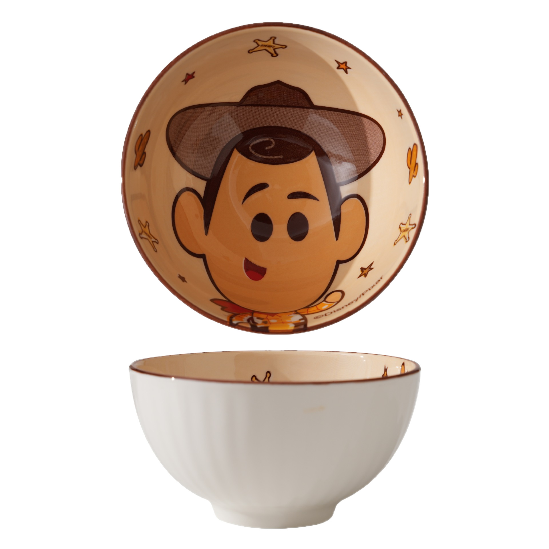 Toy Story Ceramic Arroz Bowl Set de dibujos animados para niños cubiertos caja de regalo casera lindo lindo lindo divertido tazón image 6