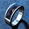 Universal ring stainless steel suitable for men and women, European style, simple and elegant design, three colors, with gem