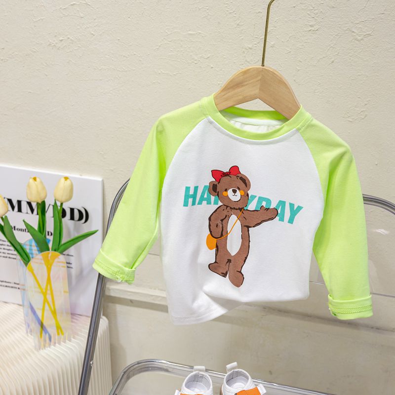 녹색 소매 곰 T (너무 작음)