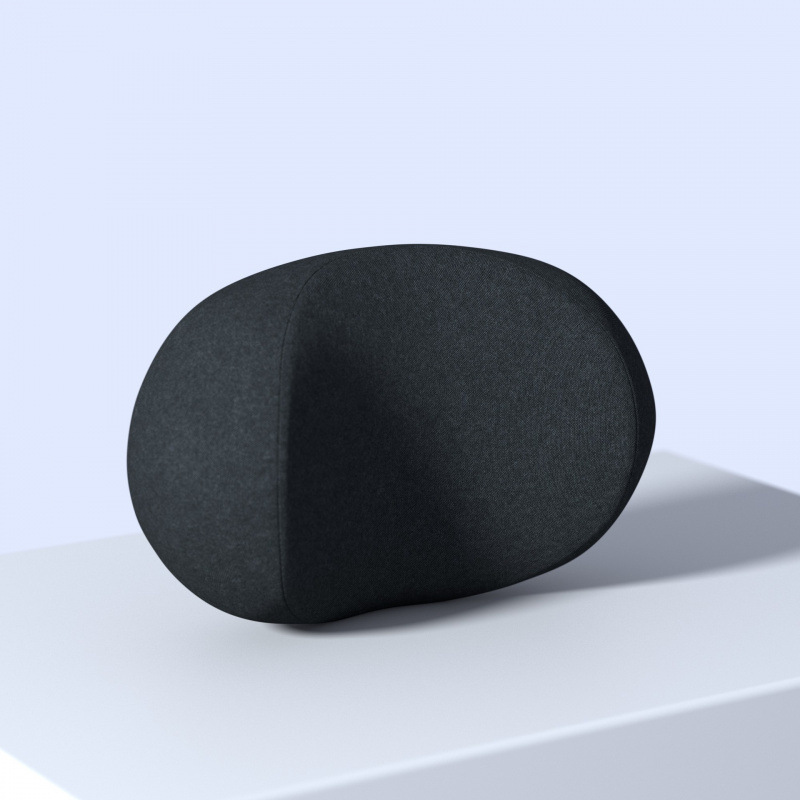P190 pure black headrest
