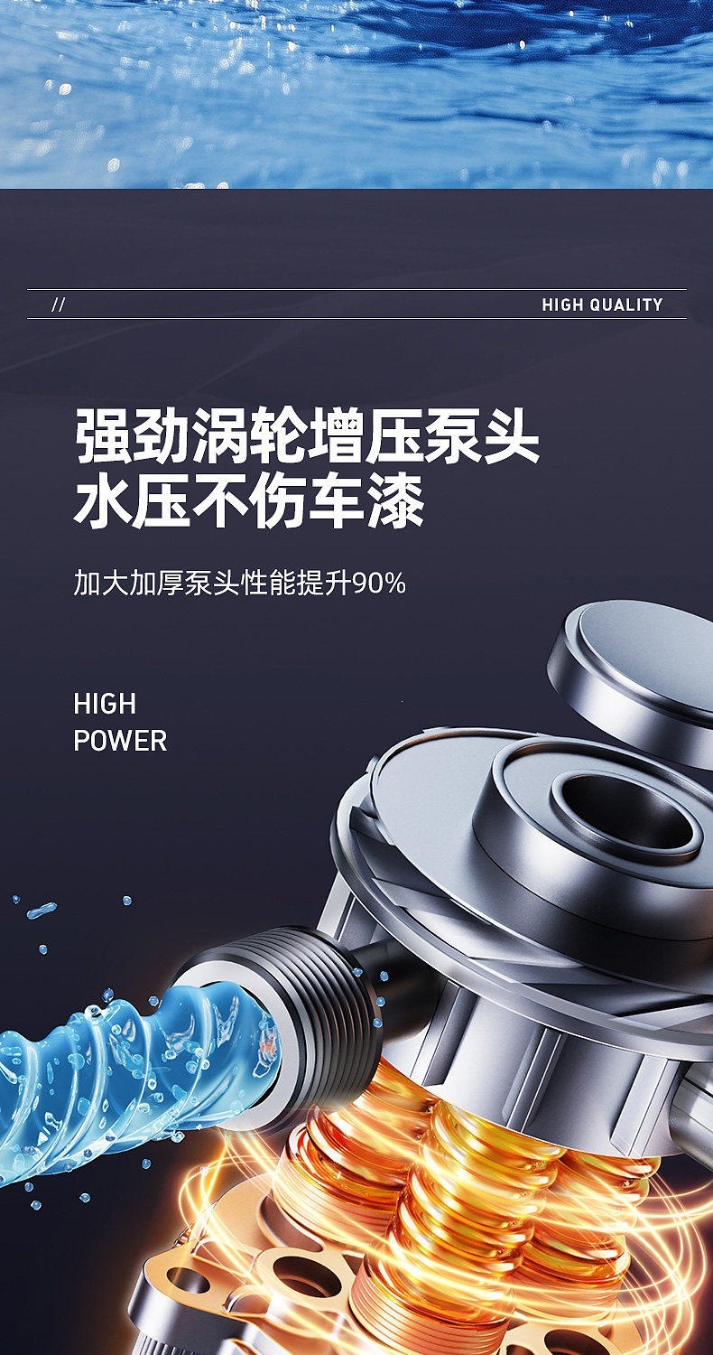 Car Washing Machine 220V High-Pressure Water Gun Household High-Power Portable Car Cleaning Tool Water Pump Cleaning Machine Powerful Floor Washer