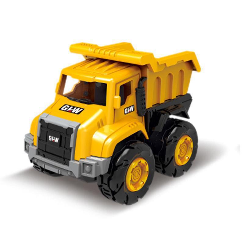 Juguetes de ingeniería de aleación transfronteriza para niños mezcladores resistentes a la caída para niños excavadoras modelo de inercia