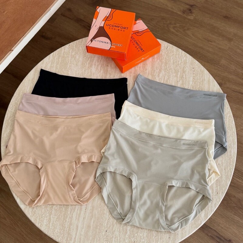 1608 # One-size cotton lactic acid magic panties, lightweight, invisible, seamless, hip-hugging, mid-waist women's briefs 1608 # One-size cotton lactic acid magic panties, lightweight, invisible, seamless, hip-hugging, mid-waist women's briefs