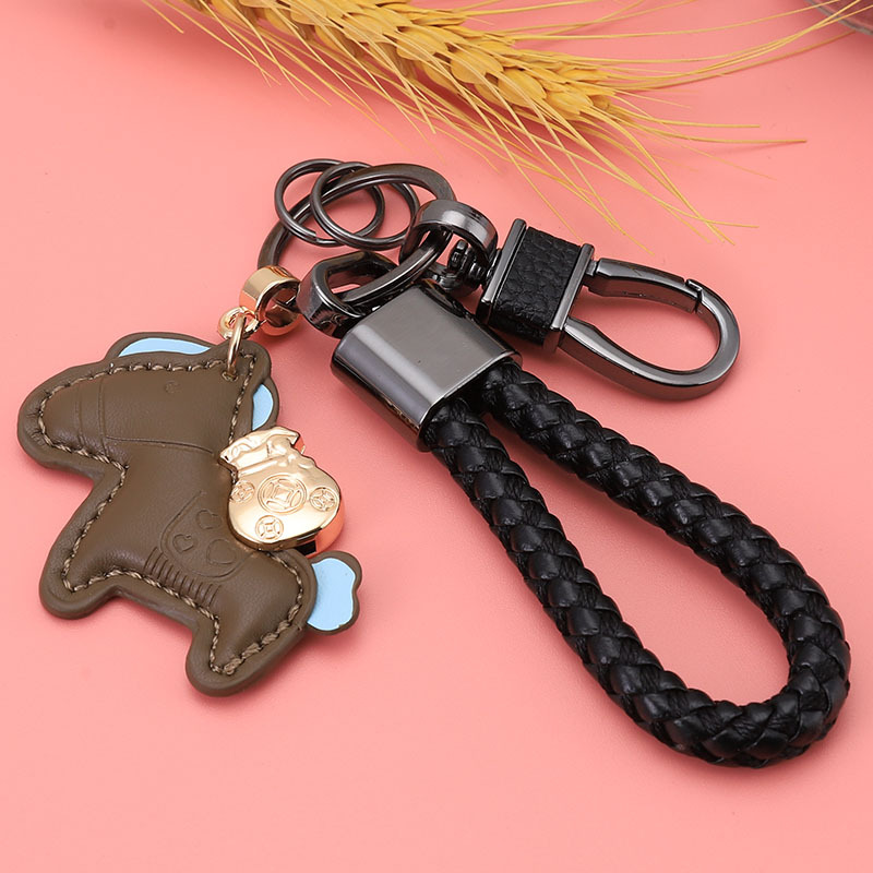 Llavero rico ahora, creativo y exquisito regalo de pareja para hombres y mujeres, lindo colgante de bolso, colgante de llavero de coche