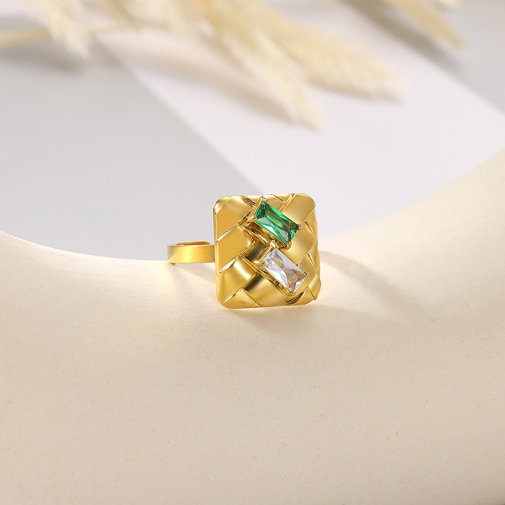 10g Weight 0.03µm-0.05µm Gold Plating Thickness PVD Coated Gold Plating Process Real Gold Plated Plating Material Artificial Diamond Inlay Material Open Rings Classification 1 Piece Quantity Casual, Daily Occasion 304 Stainless Steel Material Geometric Pattern All Seasons Season Unisex Gender IG Style, Elegant, Retro, Classic Style Style Waterproof Non Tarnish, Plating Craft PVD Coated Real Gold Plated Geometric 304 Stainless Steel IG Style Elegant Retro Waterproof Non Tarnish Open Rings 18
