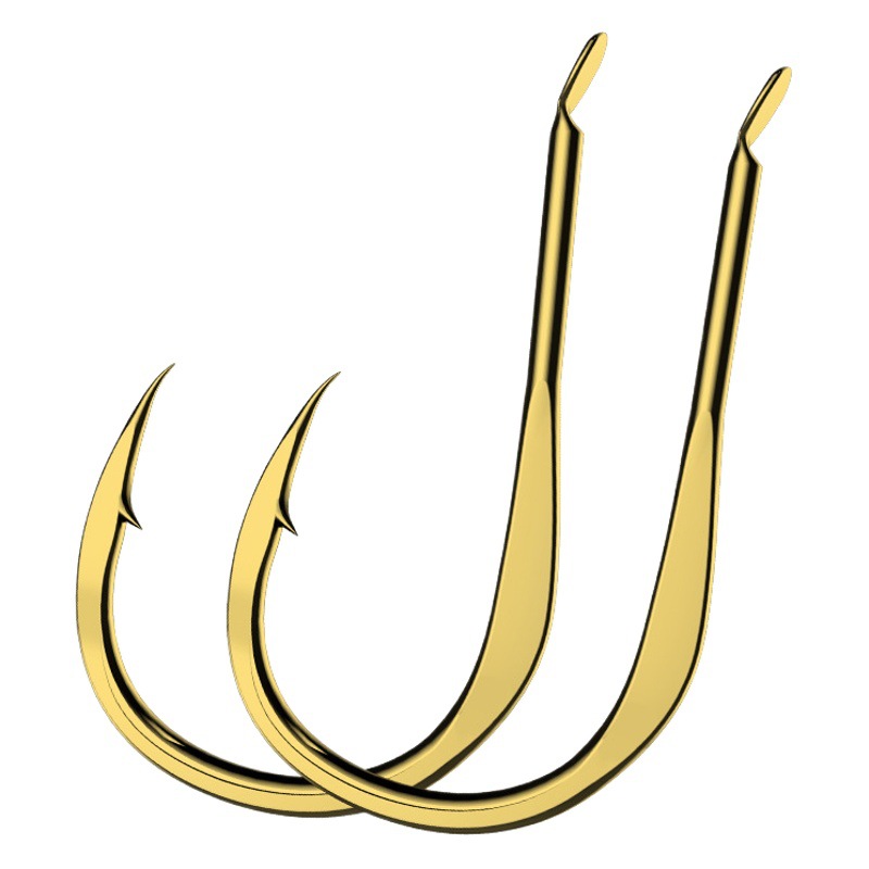High-End Genuine Copper Fish Hooks with Barbs to Prevent Fish from Escaping, Suitable for Raft Fishing and Targeting Mandarin Fish