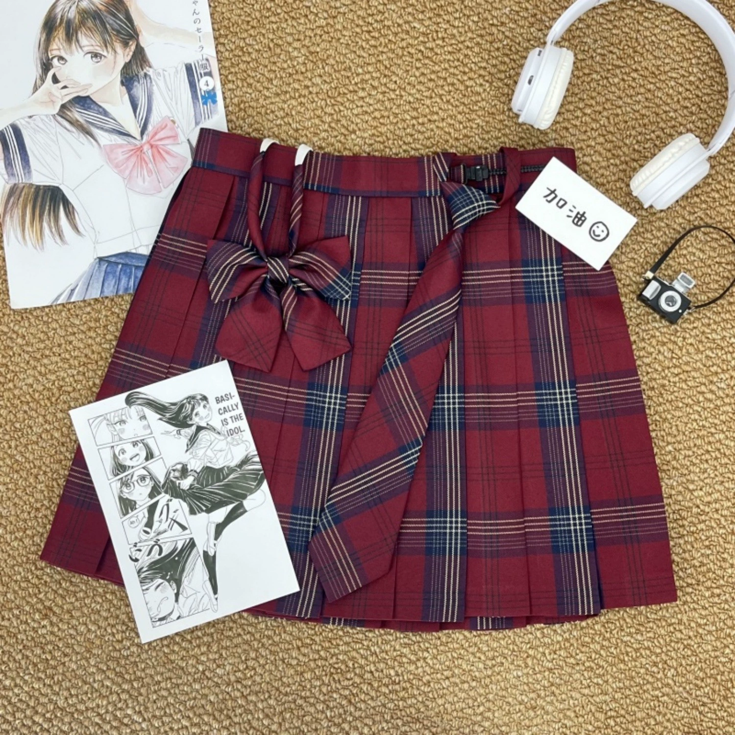 [Тайна] Православная японская форма JK униформа юбка студенческая юбка в стиле колледжа юбка полуюбка юбка с высокой талией юбка плиссировка юбка женская