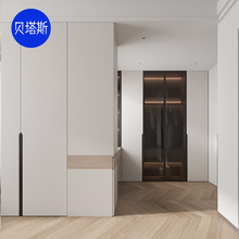 爱格杭州全屋定制衣柜小户型家用卧室现代极简福人ENF级柜子定做