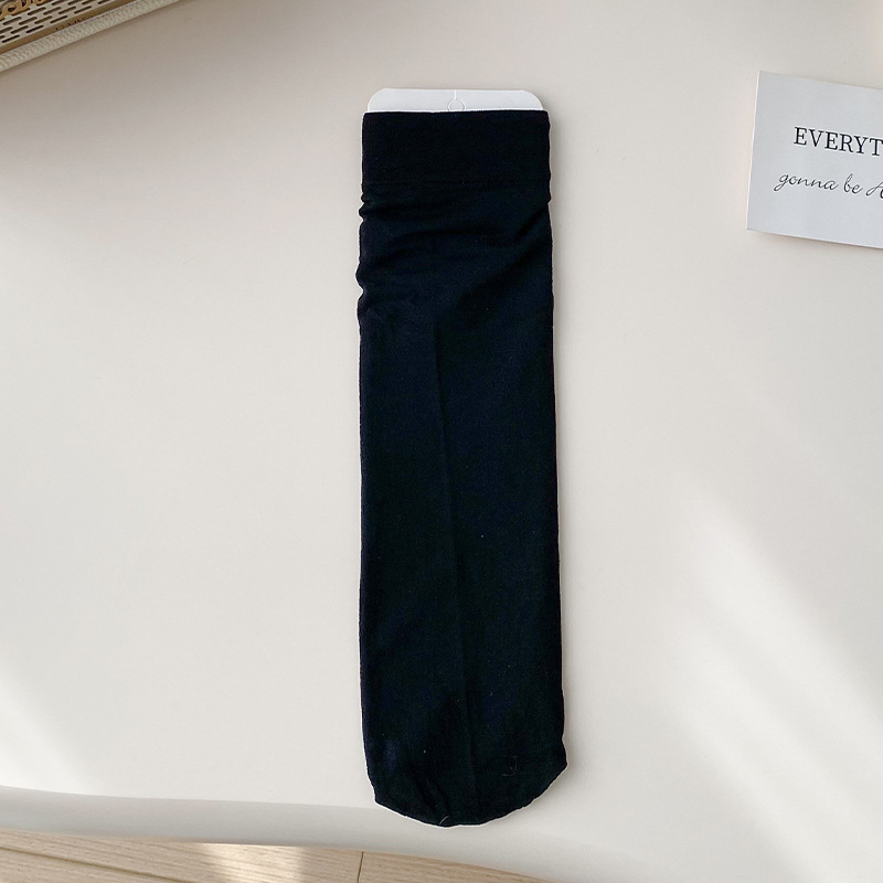 La primavera y el verano delgados calcetines de hielo de terciopelo de color sólido calcetines de pila macaron color a juego largo estilo japonés calcetines de estudiante de media pantorrilla