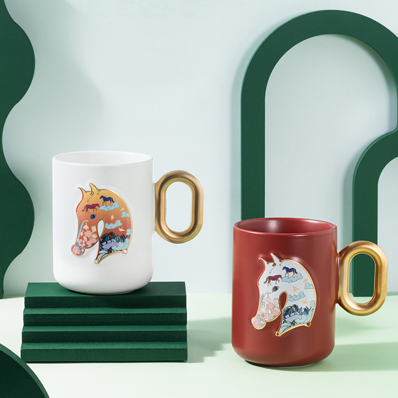 Festival del Boat del Dragón creativo panda marca taza de cerámica taza de agua regalo caja de regalo taza de café actividad regalo