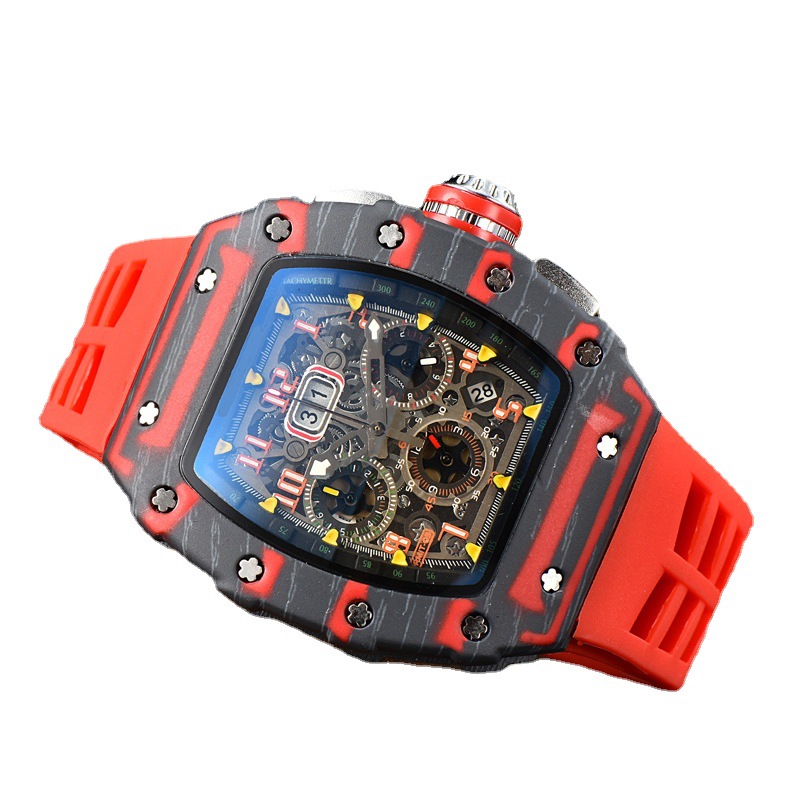 2023 New Hot Selling Multifunctional Watch European Men's Watch Six Pin Running Second Non Mechanical Glow Student Watch_voghion.com