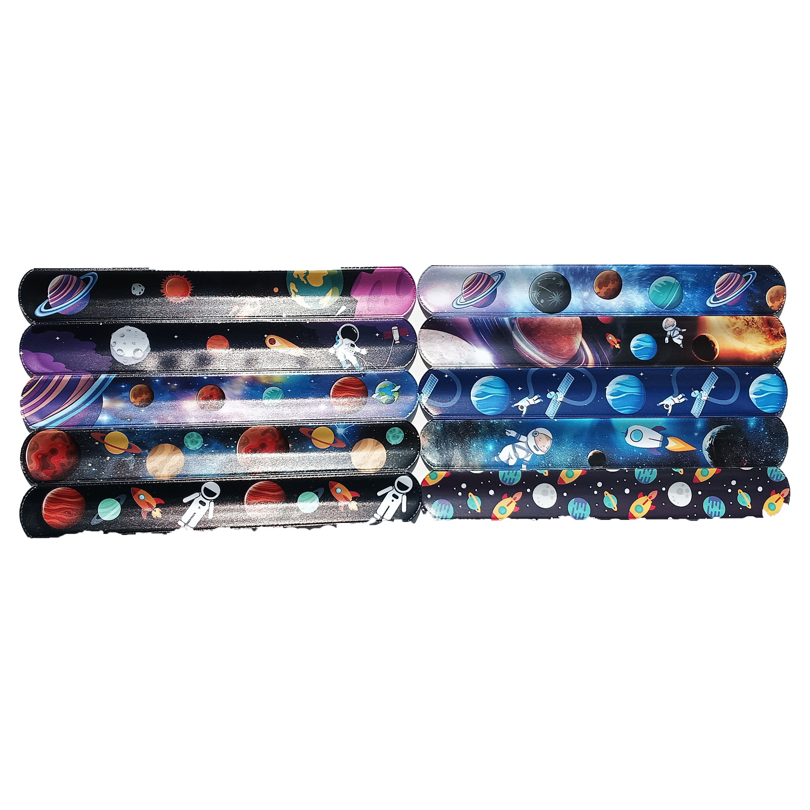 Nuevo cielo estrellado Snap anillo pulsera astronauta Snap anillo nueva serie pulsera del Partido de los niños