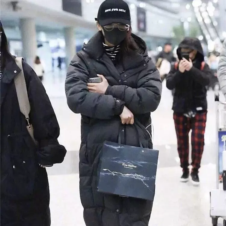 中戏羽绒服男女同款白鸭绒中长款过膝加厚冬季外套定刺绣印字制