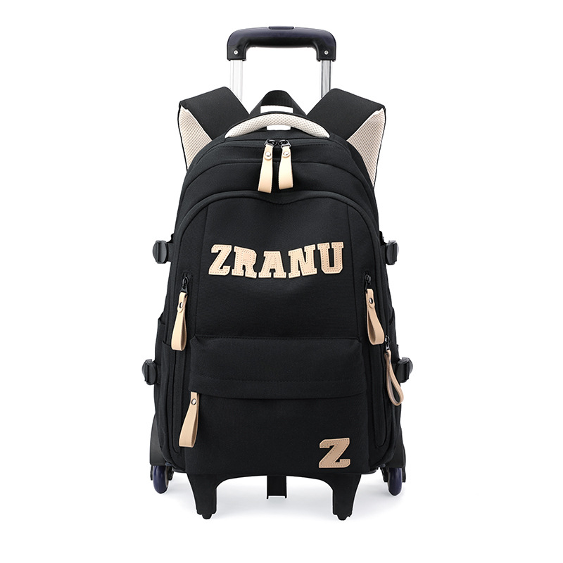 Mochila de pescado natural, mochila de ruedas para estudiantes de escuela primaria, mochila de espaldas para estudiantes de secundaria, hombros para estudiantes de secundaria