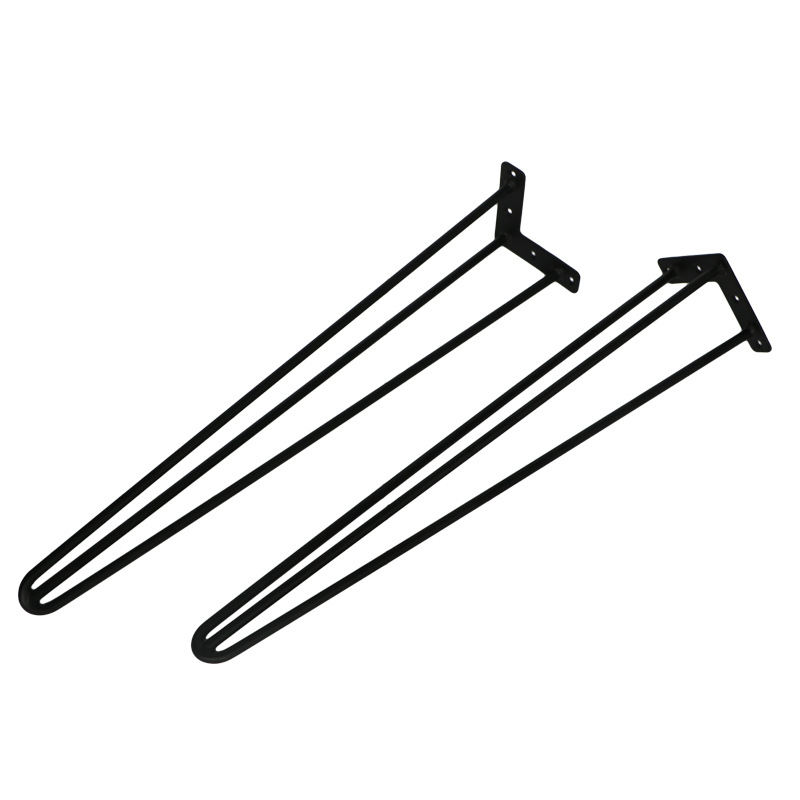 Simple 2 palos 3 palos soldadura automática mesa de alambre de hierro pierna de alambre de hierro Amazon hierro horquilla mesa pierna palillos pierna
