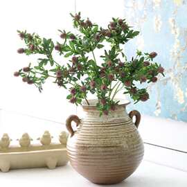 仿真花迷你刺芹假花塑料花野果 仿真植物刺芹 家居装饰野趣花艺