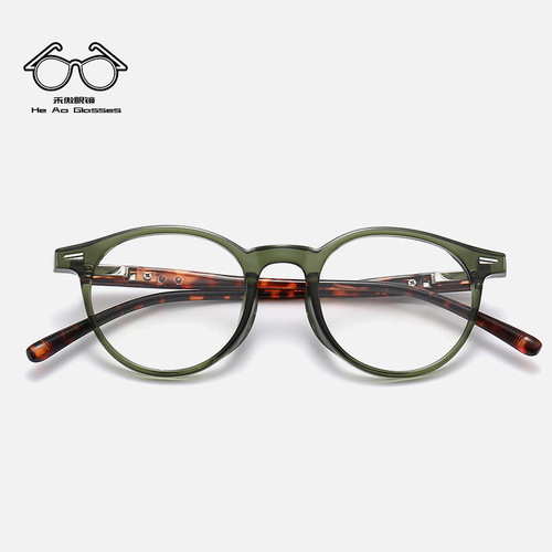 New Style Personalized Japanese and Korean Round Frame Myopia Glasses Frame Unisex Plain Glasses No-Makeup Internet Celebrity Retro Blue Light Blocking Glasses