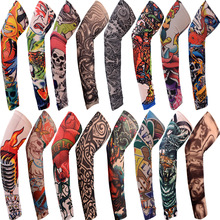 户外纹身袖套花臂刺青骑行钓鱼防晒袖套男女冰爽护臂可印图案logo