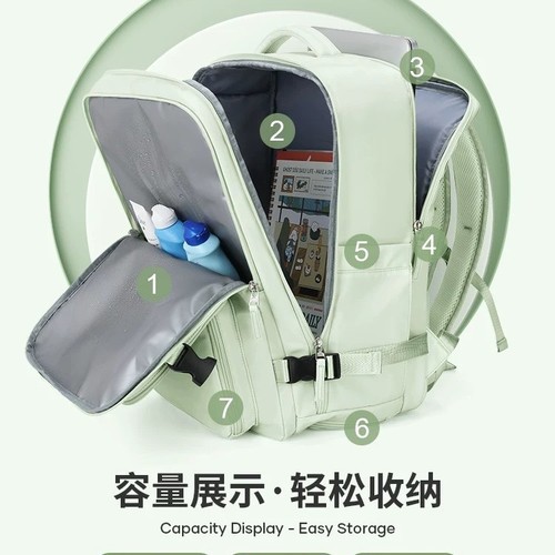 Women's Large Capacity Business Laptop School Bag Multifunctional Travel Short Trip Commute Backpack